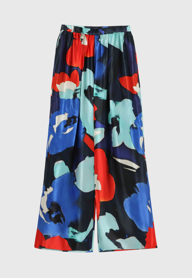 FLOWER PRINT PARACHUTE PANTS / フラワープリントパラシュートパンツ 詳細画像 Navy 8