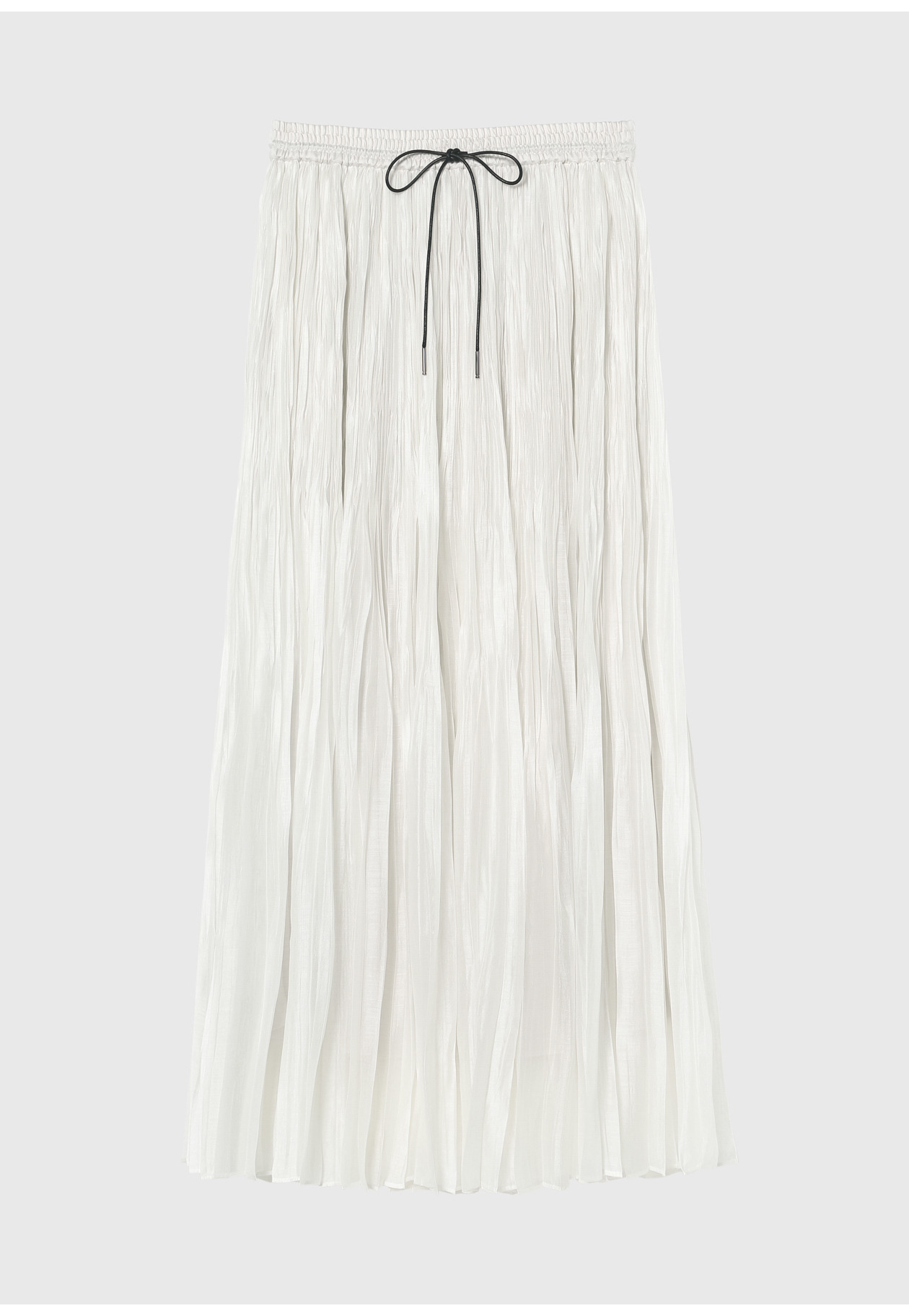 TENCEL PLEATS SKIRT / テンセルプリーツスカート 詳細画像 White 6