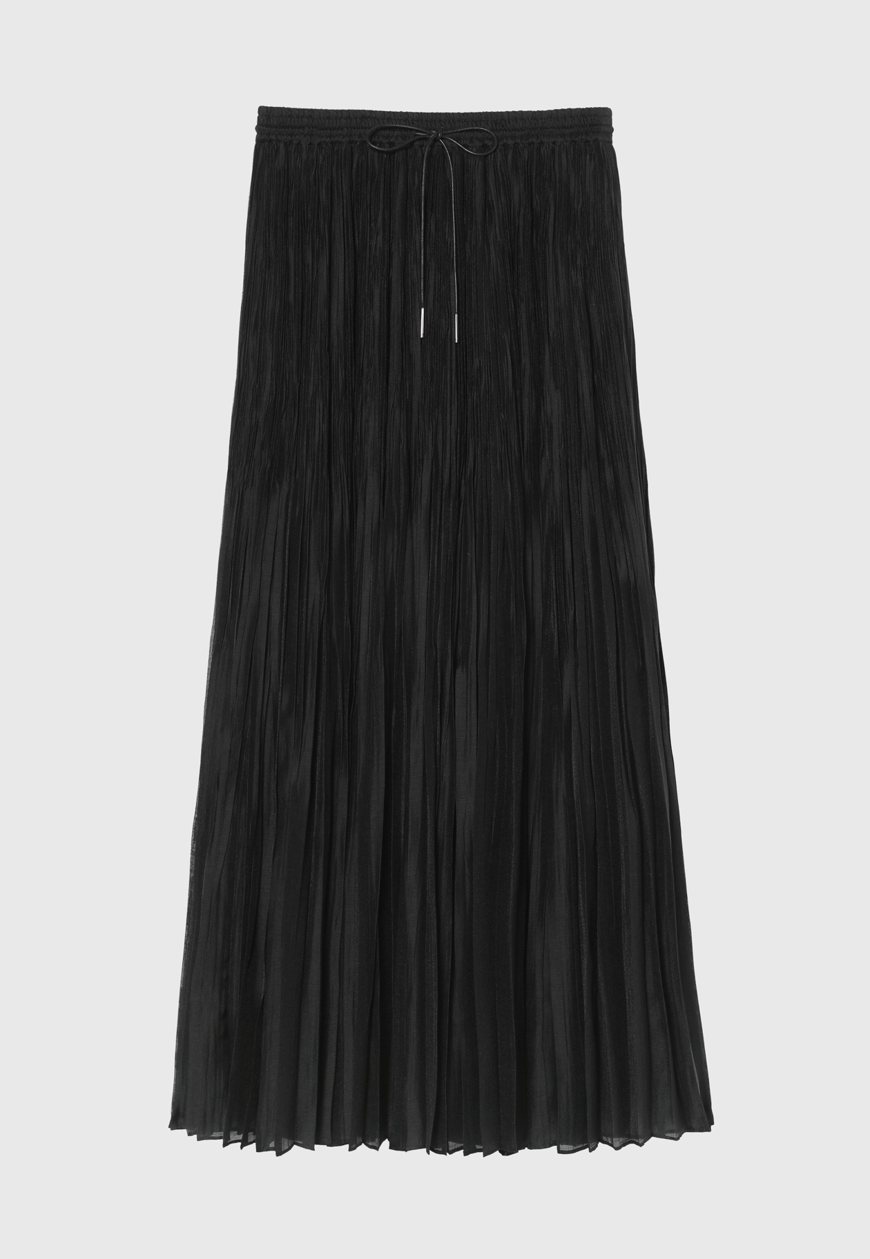 TENCEL PLEATS SKIRT / テンセルプリーツスカート 詳細画像 Black 1