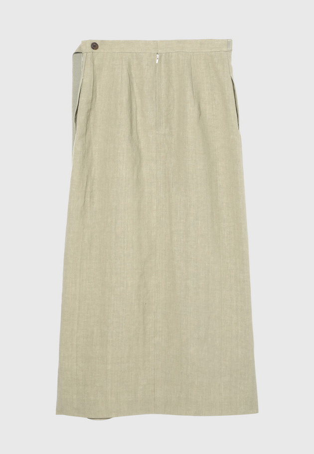 WASHER LINEN SKIRT / ワッシャーリネンスカート 詳細画像 Beige 2
