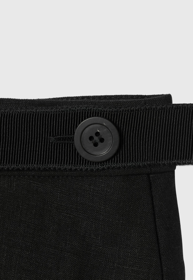 WASHER LINEN SKIRT / ワッシャーリネンスカート 詳細画像 Black 2