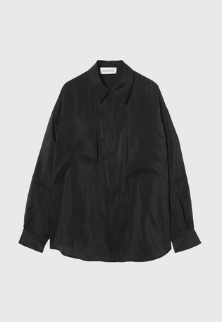 SILKY ORGANDY OVERSIZED SHIRT / シルキーオーガンジーオーバーサイズシャツ