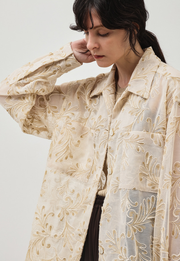 EMBROIDERY SHIRT / エンブロイダリーシャツ 詳細画像 Beige 7