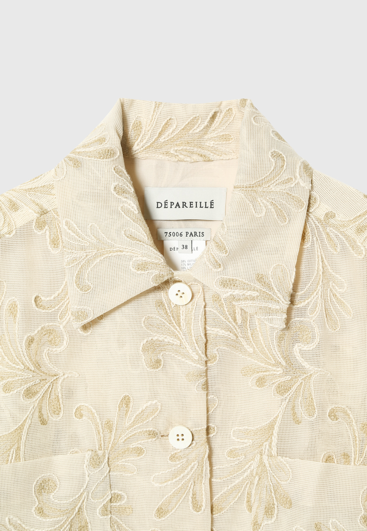 EMBROIDERY SHIRT / エンブロイダリーシャツ 詳細画像 Beige 10