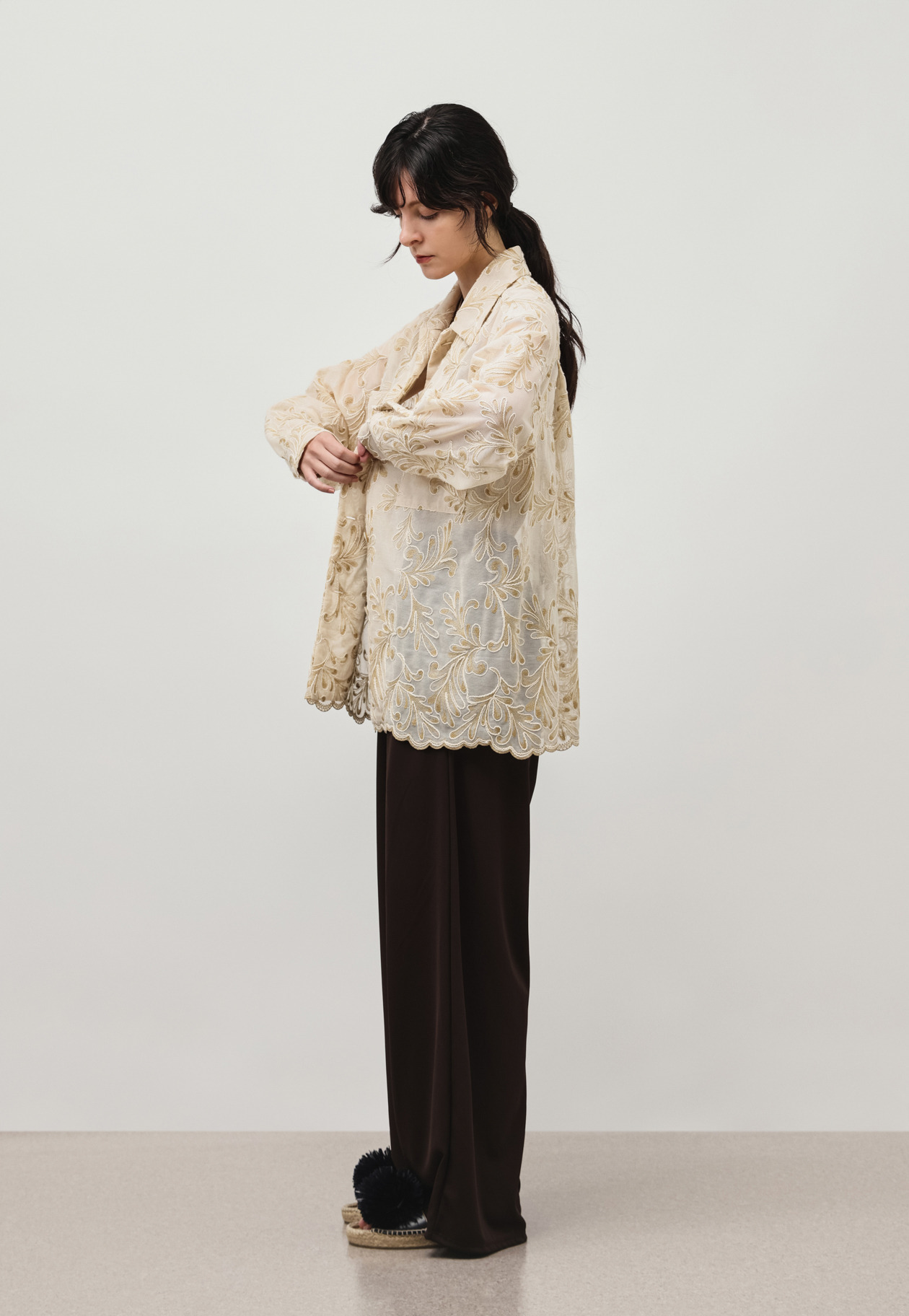 EMBROIDERY SHIRT / エンブロイダリーシャツ 詳細画像 Beige 5