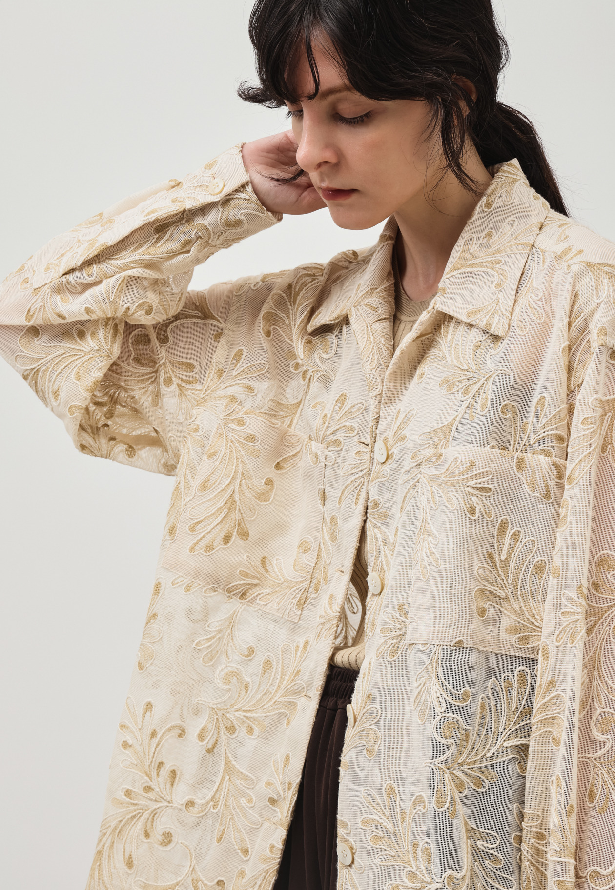 EMBROIDERY SHIRT / エンブロイダリーシャツ 詳細画像 Beige 7