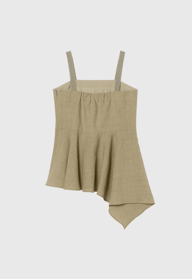 WASHER LINEN BUSTIER / ワッシャーリネンビスチェ 詳細画像 Beige 2