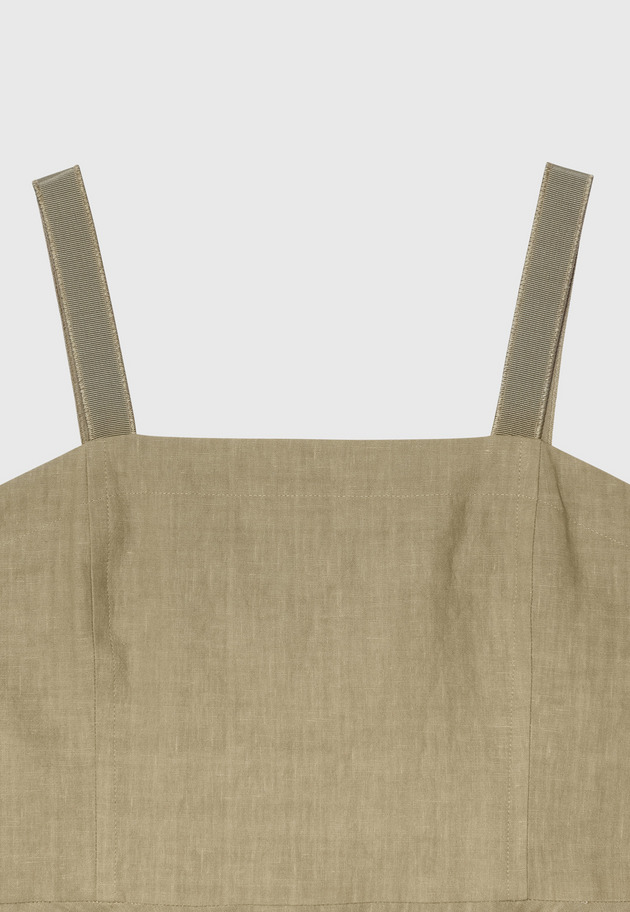 WASHER LINEN BUSTIER / ワッシャーリネンビスチェ 詳細画像 Beige 3