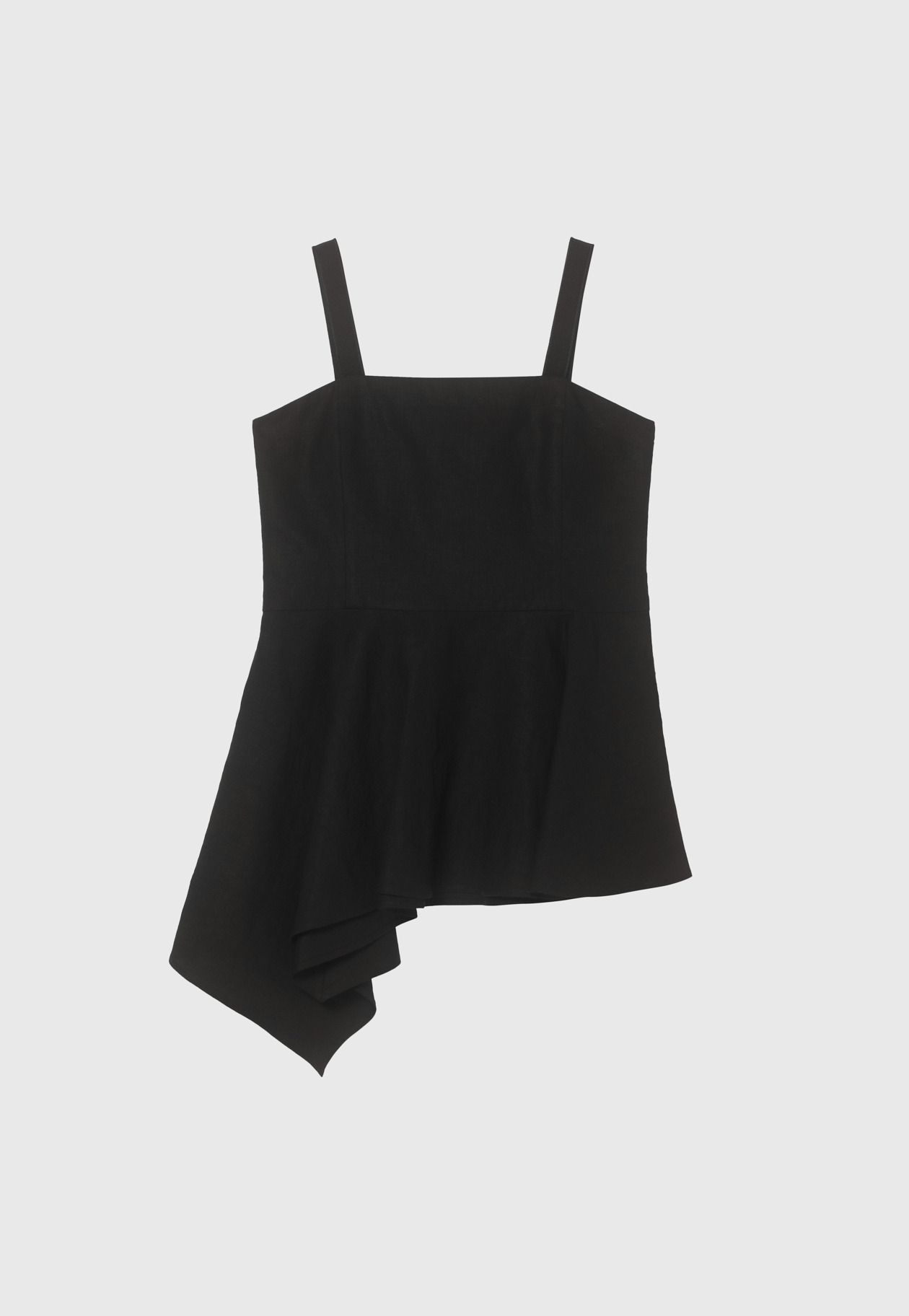 WASHER LINEN BUSTIER / ワッシャーリネンビスチェ 詳細画像 Black 6
