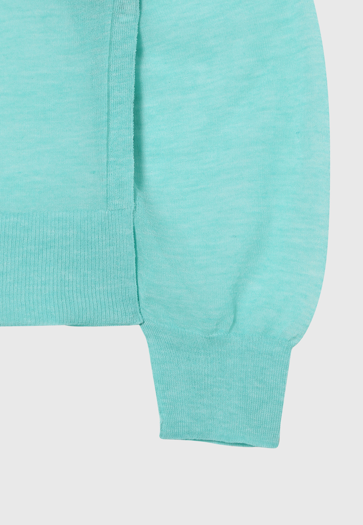 SHEER V NECK CARDIGAN / シアーVネックカーディガン 詳細画像 Mint 8