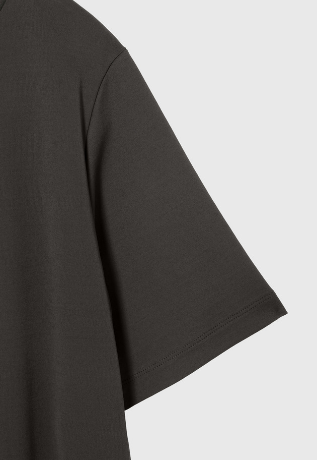 SMOOTH JERSEY SHORT SLEEVE DRESS / スムースジャージーショートスリーブドレス 詳細画像 Brown 8