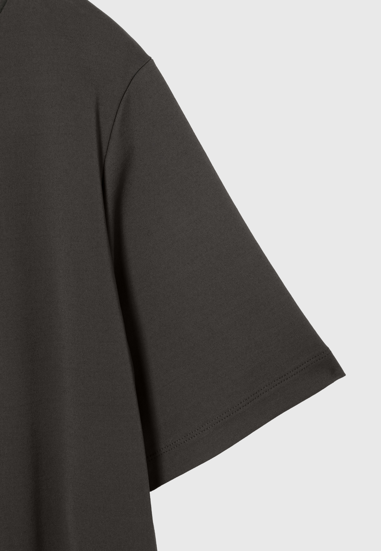 SMOOTH JERSEY SHORT SLEEVE DRESS / スムースジャージーショートスリーブドレス 詳細画像 Brown 8