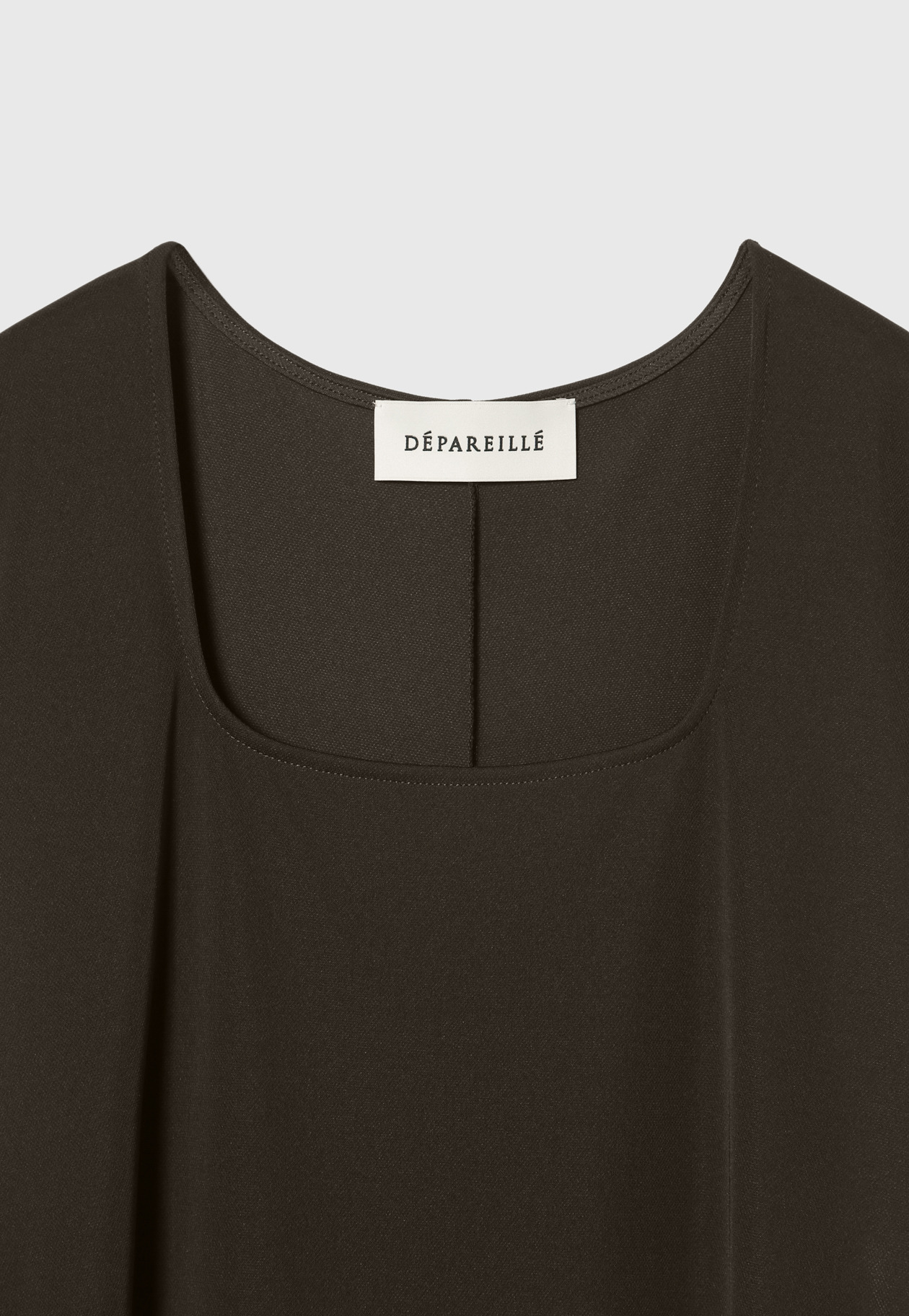 TRIACETATE JERSEY DRESS / トリアセテートジャージードレス 詳細画像 Brown 7
