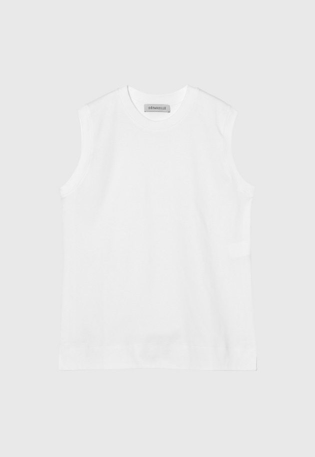 SMOOTH NO SLEEVE T SHIRT / スムースノースリーブTシャツ 詳細画像 OW 5