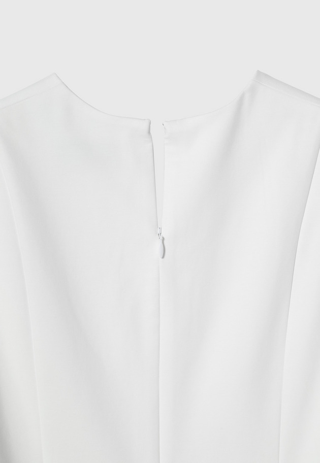 COTTON STRETCH V NECK TUNIC / コットンストレッチVネックチュニック 詳細画像 OW 2