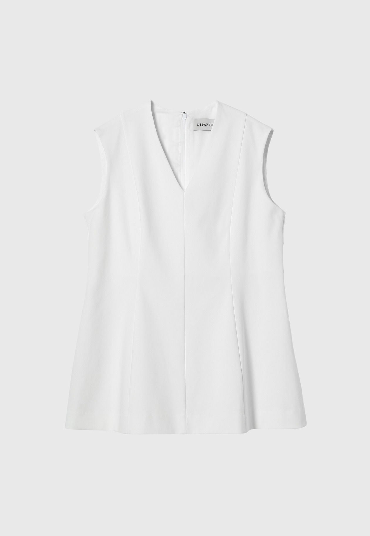 COTTON STRETCH V NECK TUNIC / コットンストレッチVネックチュニック 詳細画像 OW 1