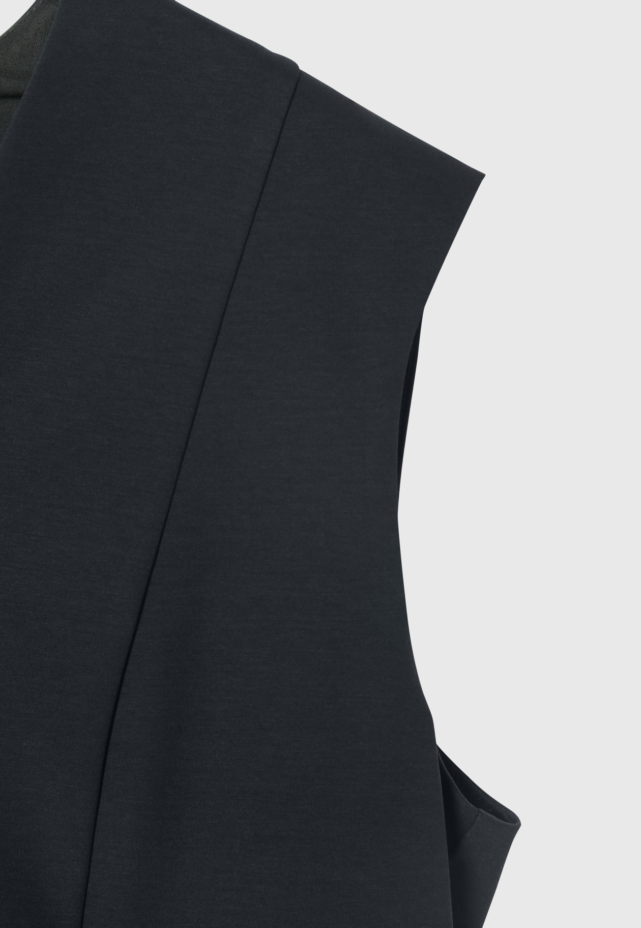 COTTON STRETCH V NECK TUNIC / コットンストレッチVネックチュニック 詳細画像 Navy 4