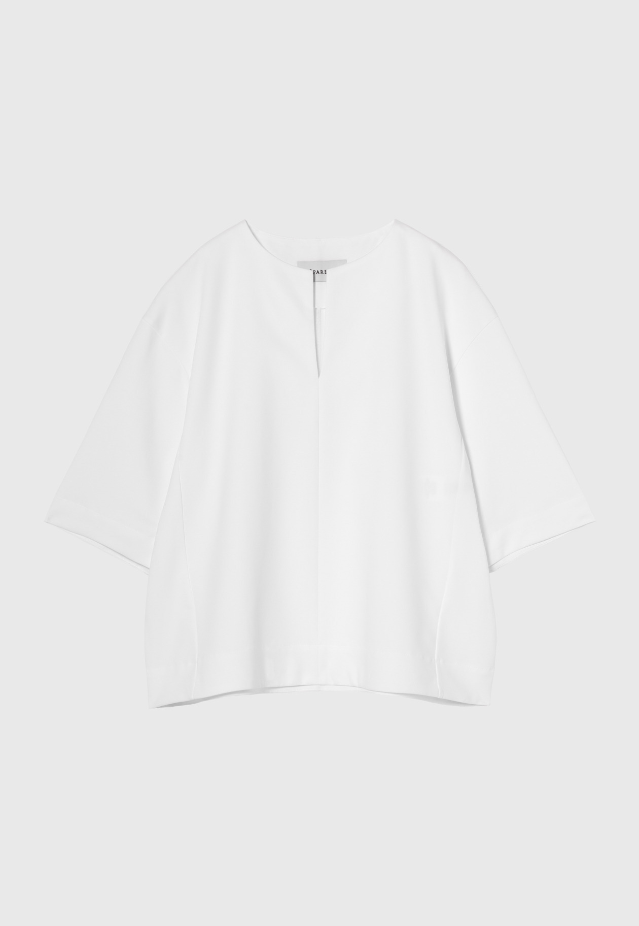 COTTON STRETCH KEY NECK TOPS / コットンストレッチキーネックトップス 詳細画像 OW 8