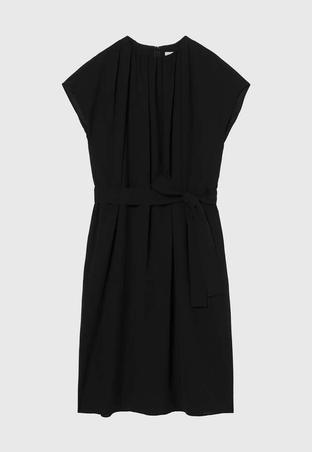 DRY DUNGAREE DRESS / ドライダンガリードレス 詳細画像 Black 2