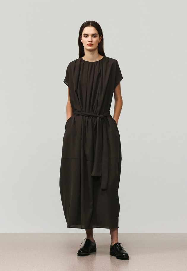 DRY DUNGAREE DRESS / ドライダンガリードレス 詳細画像 Brown 1