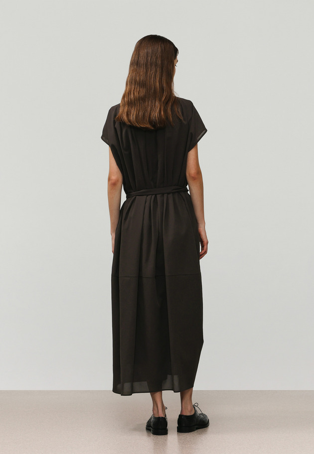 DRY DUNGAREE DRESS / ドライダンガリードレス 詳細画像 Brown 3