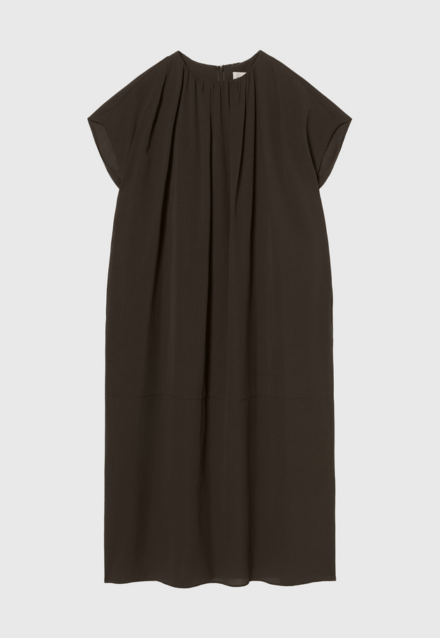 DRY DUNGAREE DRESS / ドライダンガリードレス 詳細画像 Brown 4