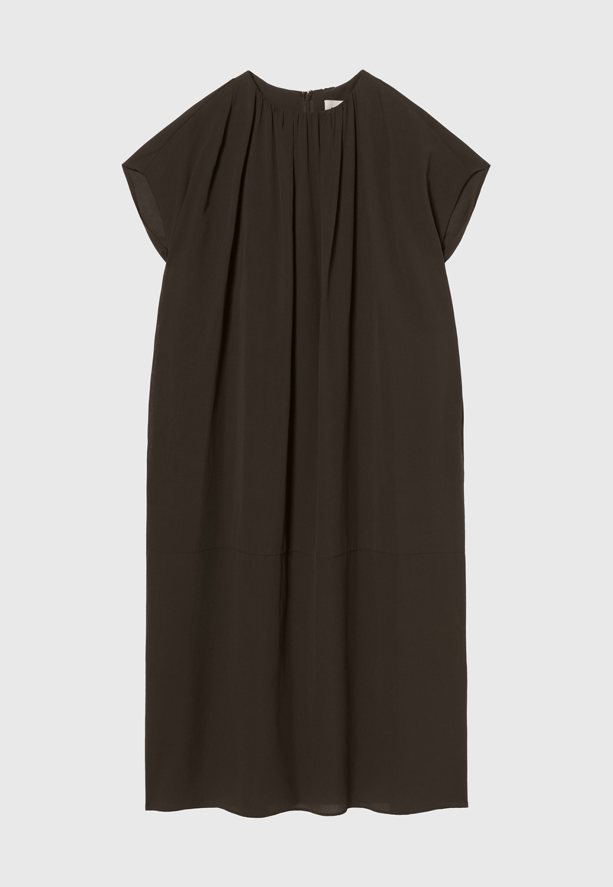 DRY DUNGAREE DRESS / ドライダンガリードレス 詳細画像 Brown 4