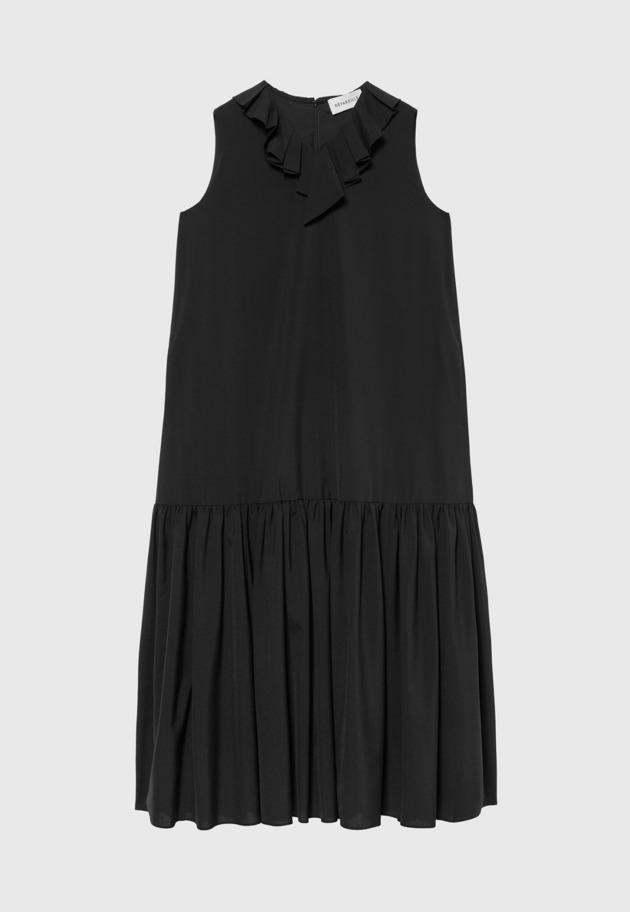 TROPICAL WOOL DRESS / トロピカルウールドレス 詳細画像 Black 1