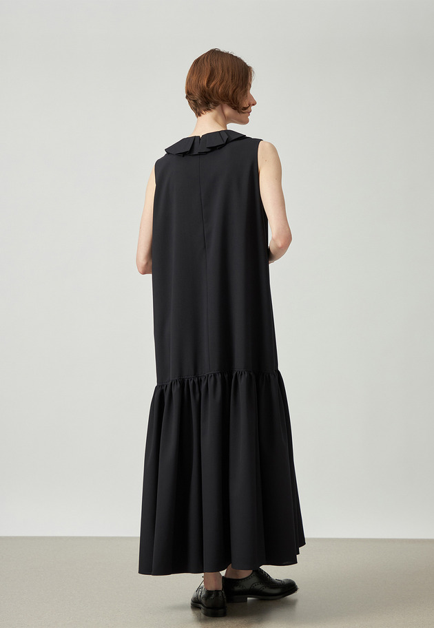 TROPICAL WOOL DRESS / トロピカルウールドレス 詳細画像 Navy 5