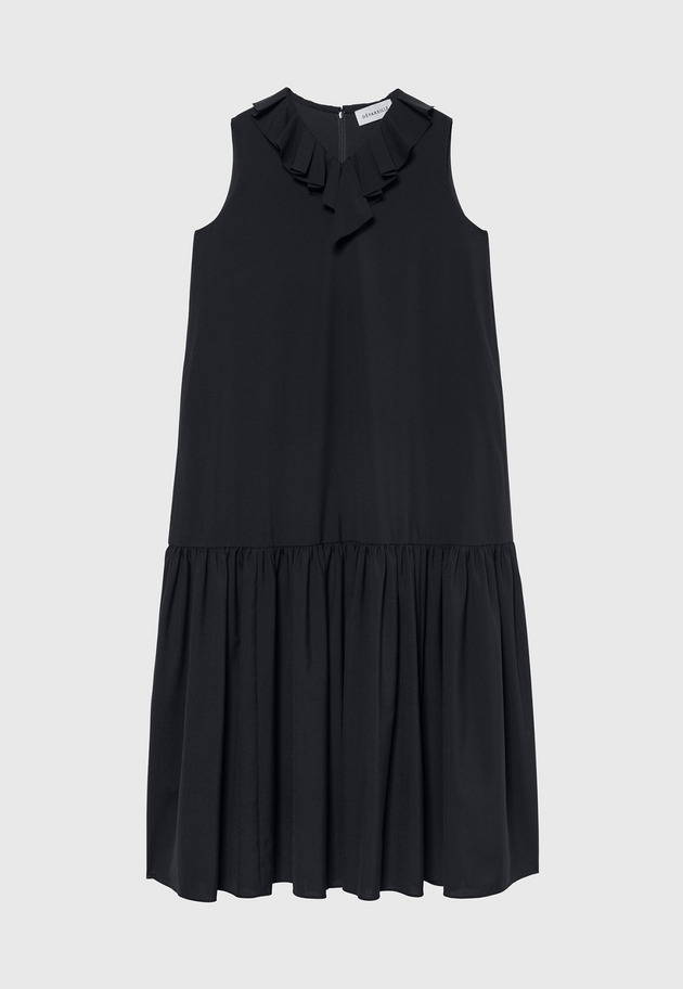 TROPICAL WOOL DRESS / トロピカルウールドレス 詳細画像 Navy 6