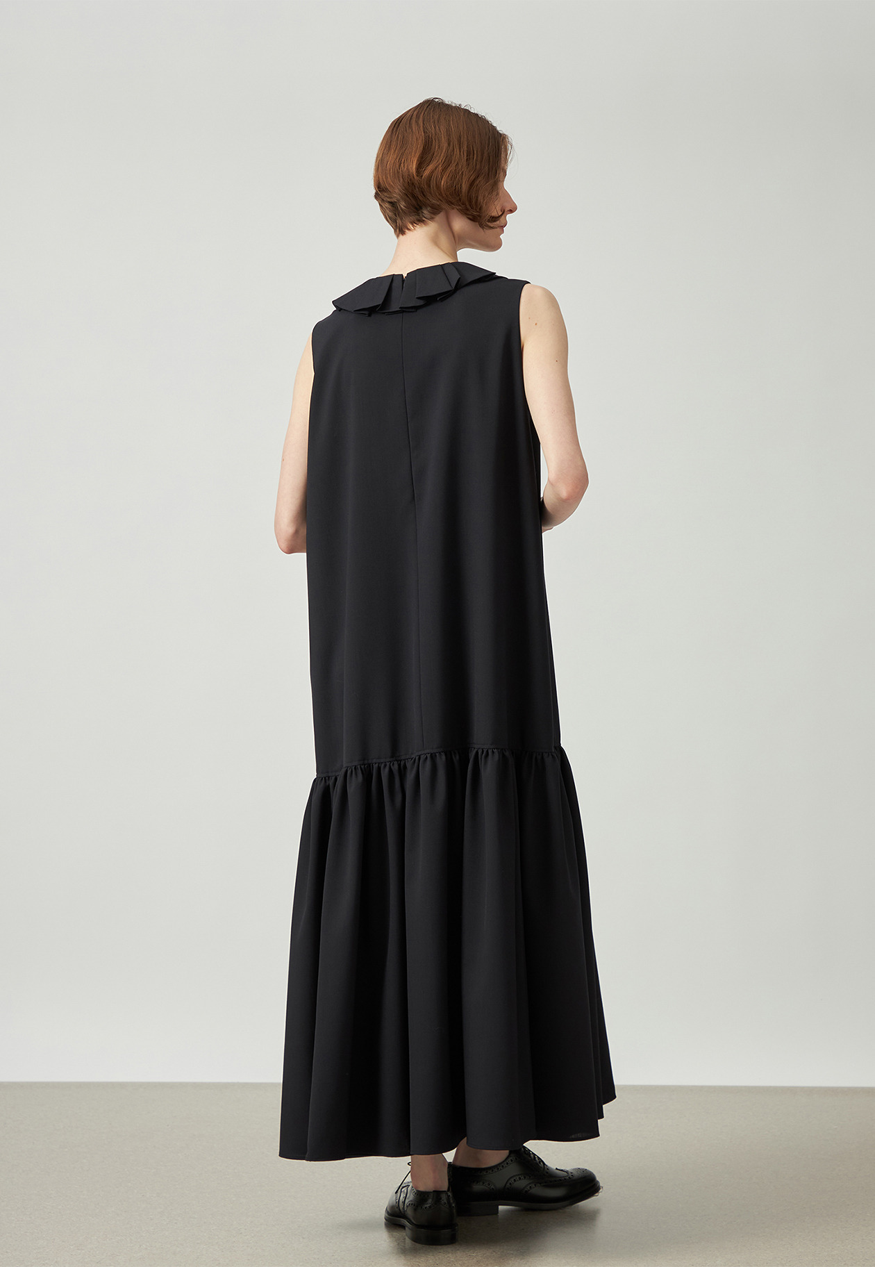 TROPICAL WOOL DRESS / トロピカルウールドレス 詳細画像 Navy 5