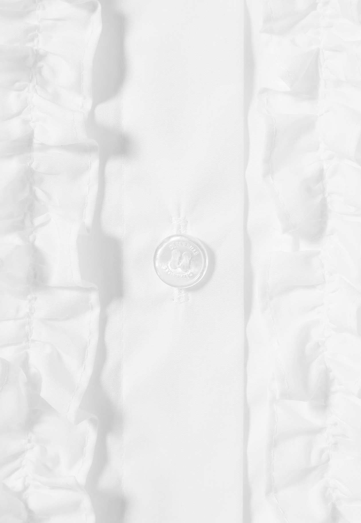 	COTTON TYPEWRITER FRILL SHIRT / コットンタイプライターフリルシャツ 詳細画像 White 5