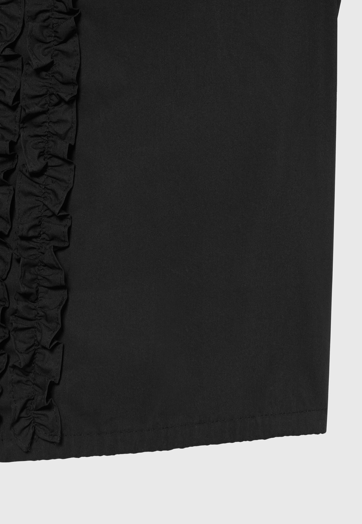	COTTON TYPEWRITER FRILL SHIRT / コットンタイプライターフリルシャツ 詳細画像 Black 5