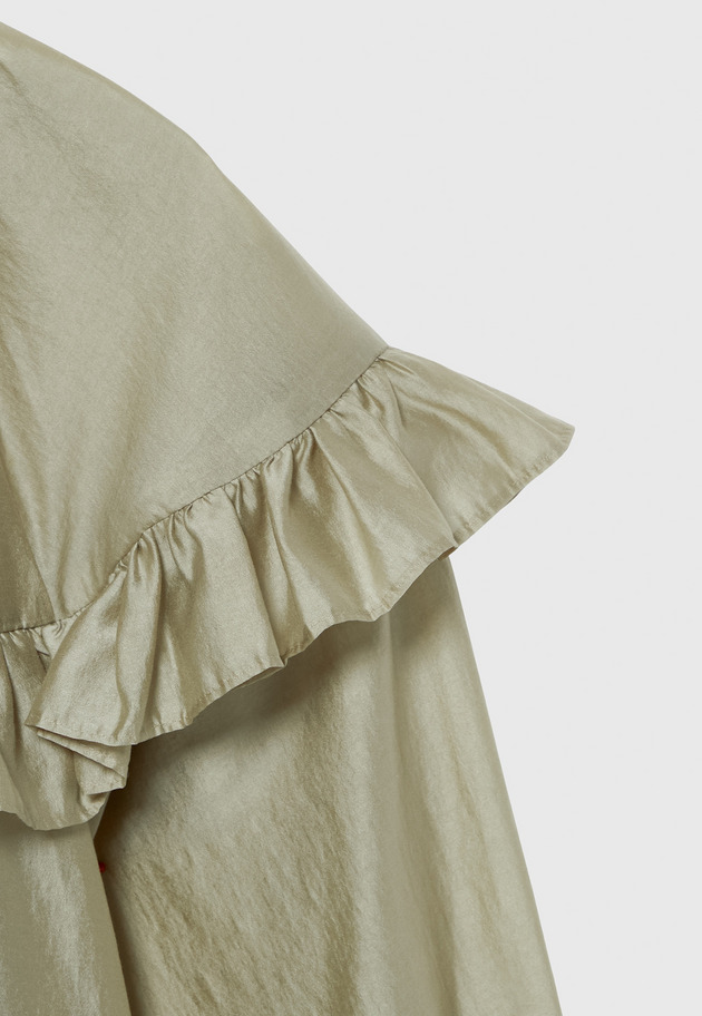 LAWN RUFFLE BLOUSE / ローンラッフルブラウス 詳細画像 Beige 4