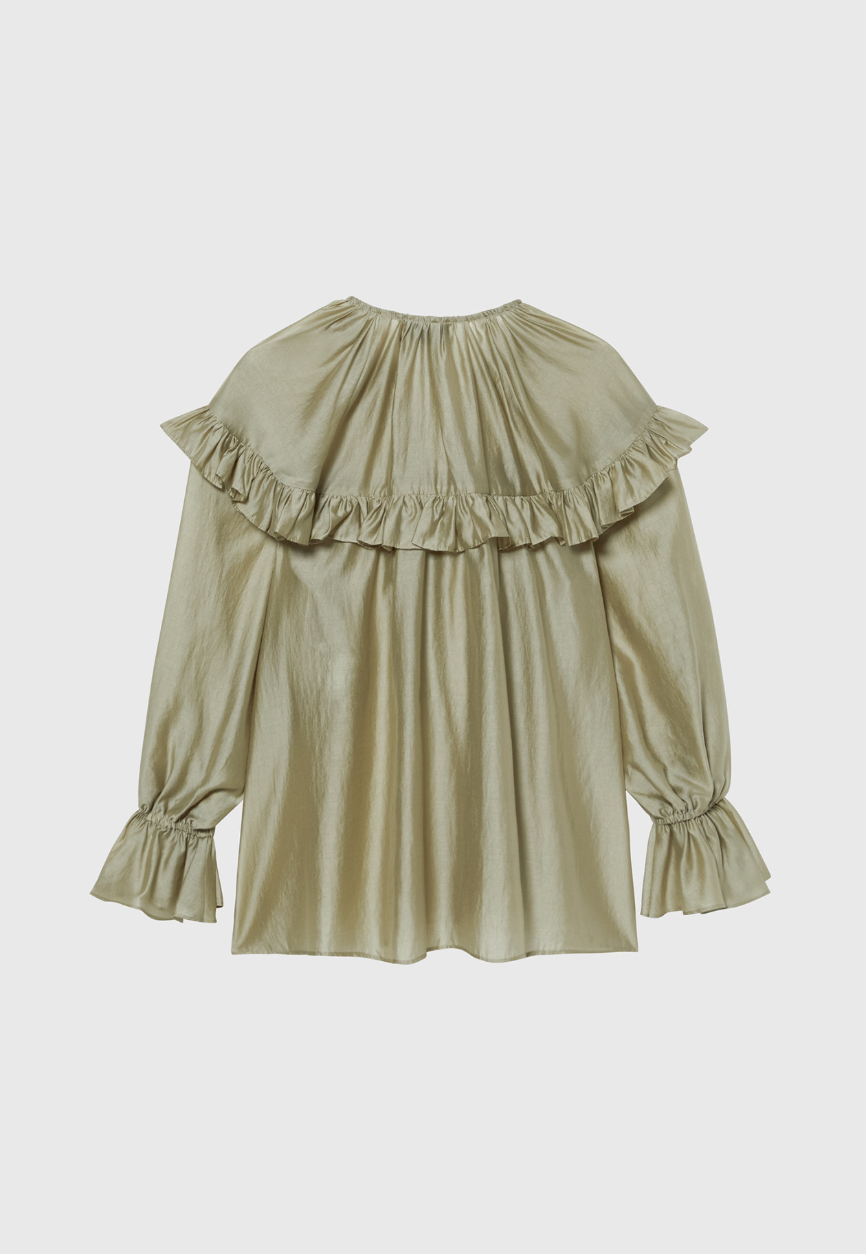 LAWN RUFFLE BLOUSE / ローンラッフルブラウス 詳細画像 Beige 2