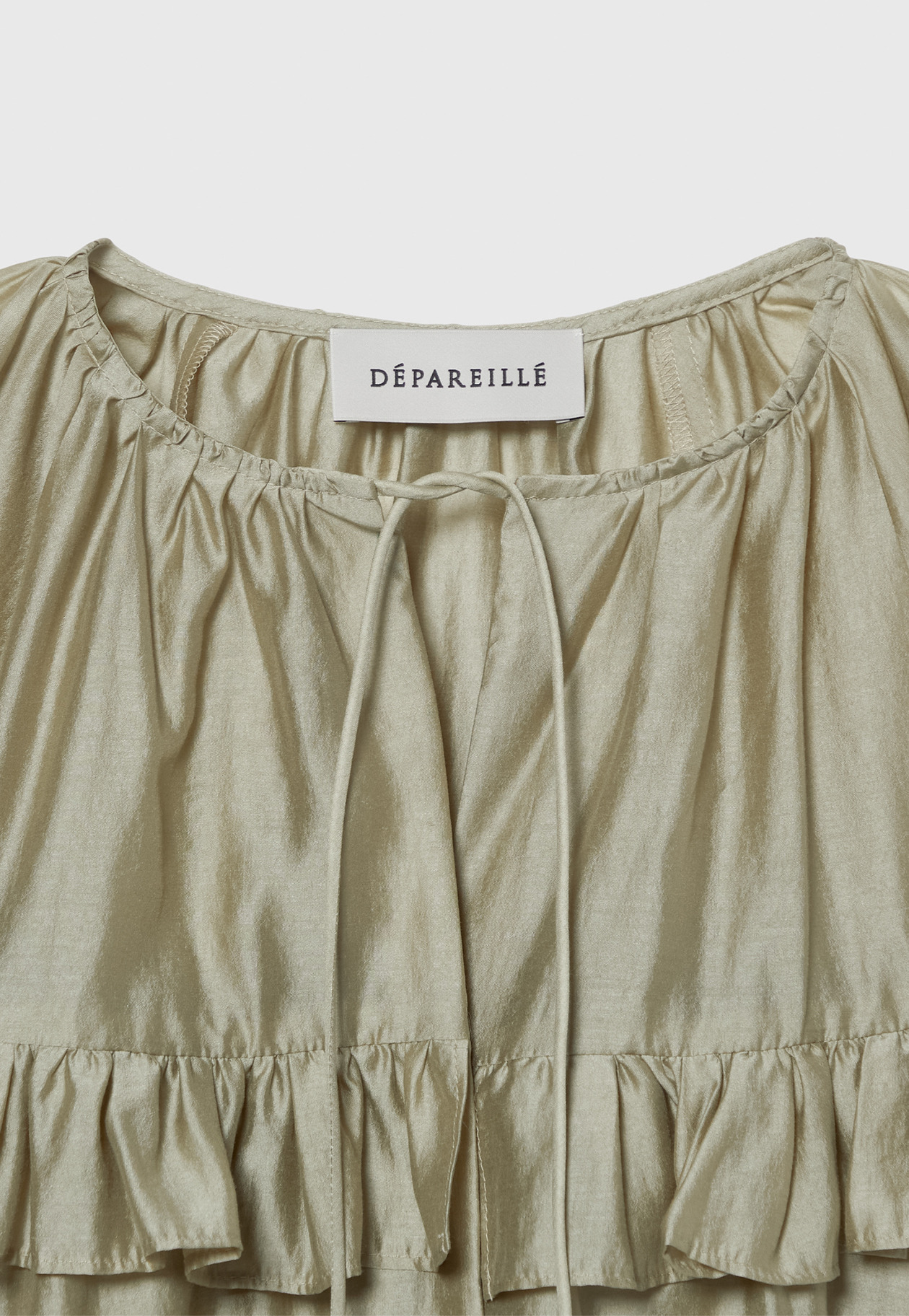 LAWN RUFFLE BLOUSE / ローンラッフルブラウス 詳細画像 Beige 3