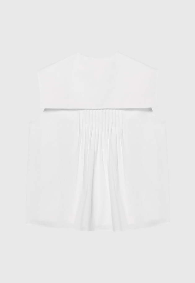 TYPEWRITER SLEEVELESS BLOUSE / タイプライタースリーブレスブラウス 詳細画像 White 5