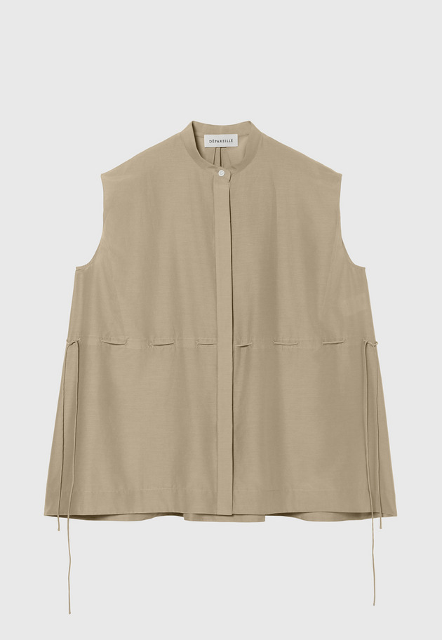 COTTON SILK LAWN BLOUSE / コットンシルクローンブラウス 詳細画像 Beige 2