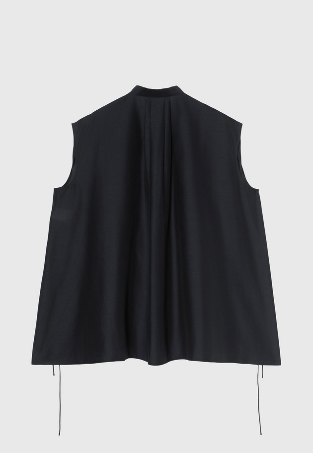 COTTON SILK LAWN BLOUSE / コットンシルクローンブラウス 詳細画像 Navy 4