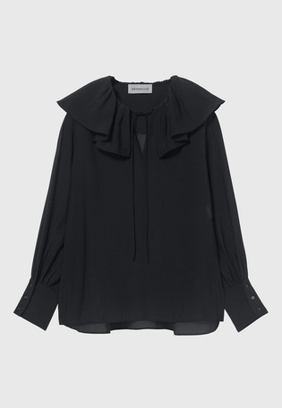 SILKY RUFFLE BLOUSE / シルキーラッフルブラウス