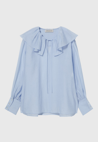SILKY RUFFLE BLOUSE / シルキーラッフルブラウス
