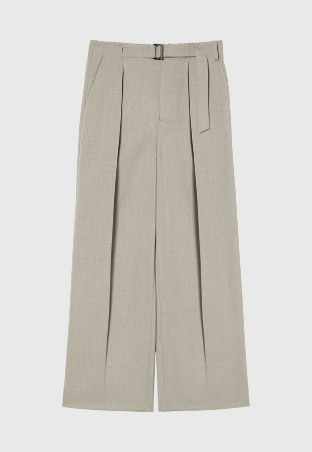TROPICAL WOOL GATHER PANTS / トロピカルウールギャザーパンツ 詳細画像 Beige 1