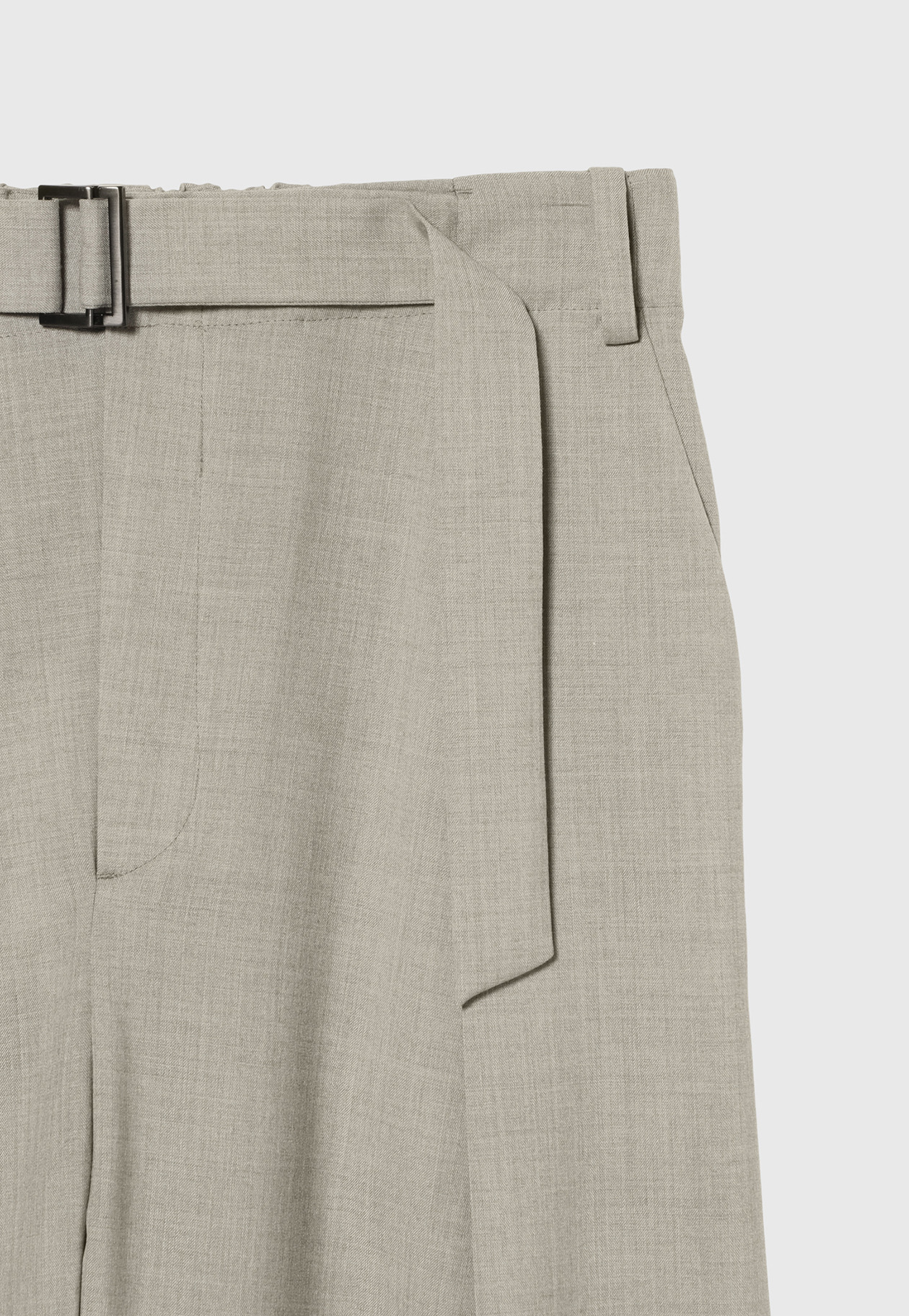 TROPICAL WOOL GATHER PANTS / トロピカルウールギャザーパンツ 詳細画像 Beige 4
