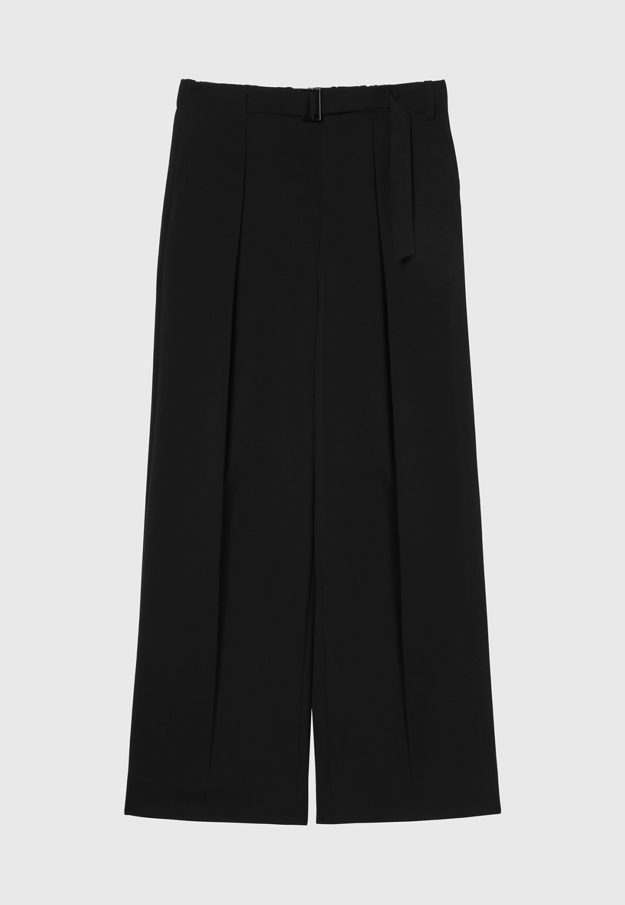 TROPICAL WOOL GATHER PANTS / トロピカルウールギャザーパンツ 詳細画像 Black 1