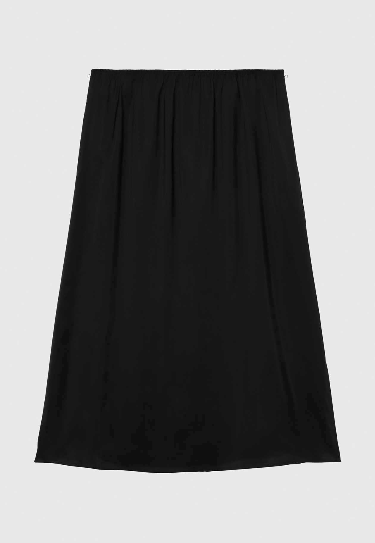 SILK POLY TIERED PLEATS SKIRT / シルクポリティアードプリーツスカート 詳細画像 Black 3