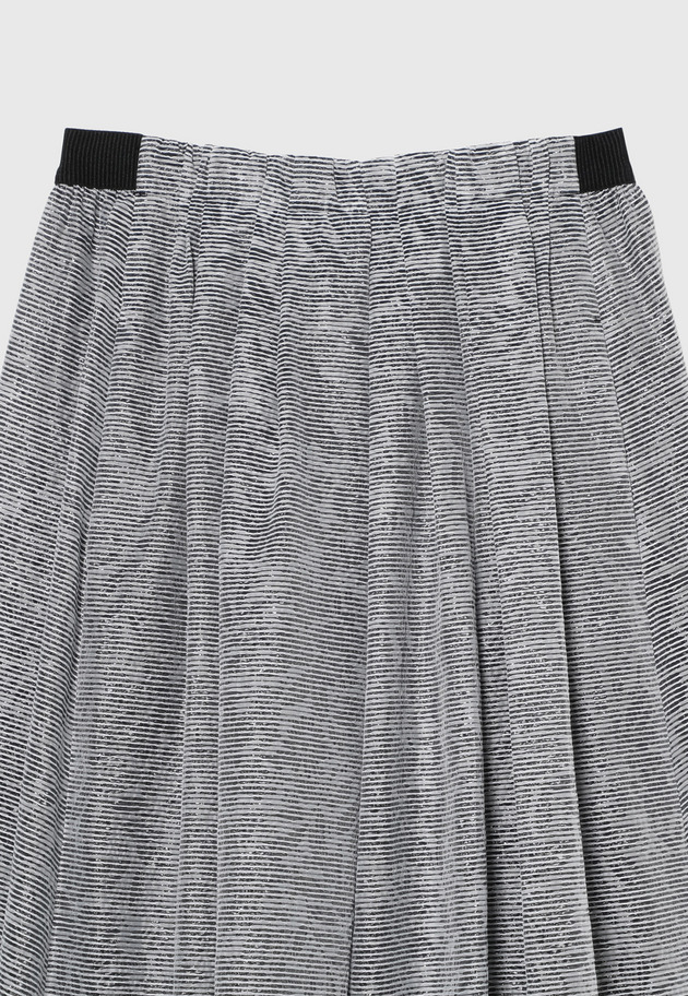 LAME BORDER SKIRT / ラメボーダースカート 詳細画像 Black 3
