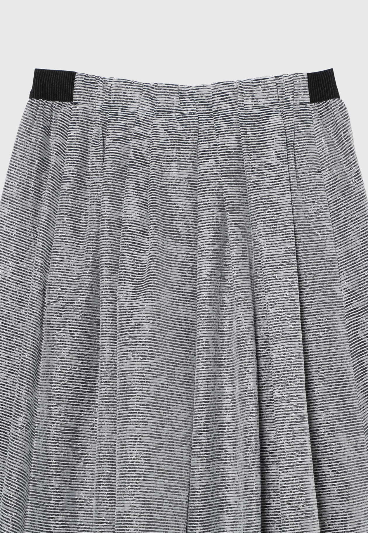 LAME BORDER SKIRT / ラメボーダースカート 詳細画像 Black 3