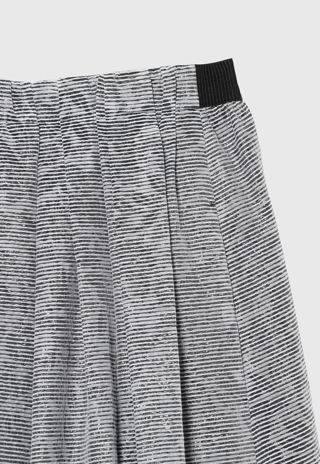 LAME BORDER SKIRT / ラメボーダースカート 詳細画像 Black 4