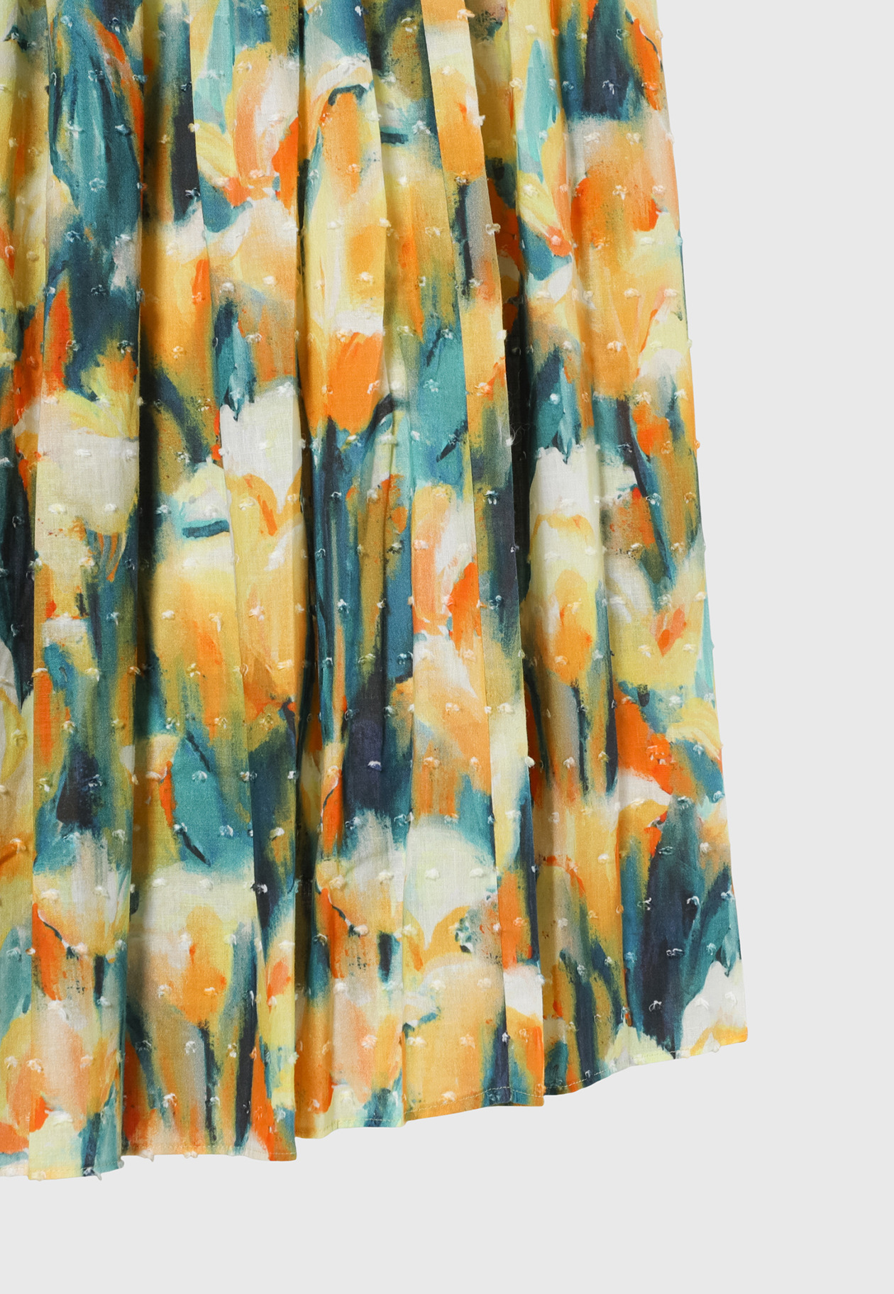 DOT JACQUARD FLOWER SKIRT / ドットジャガードフラワースカート 詳細画像 Yellow 5