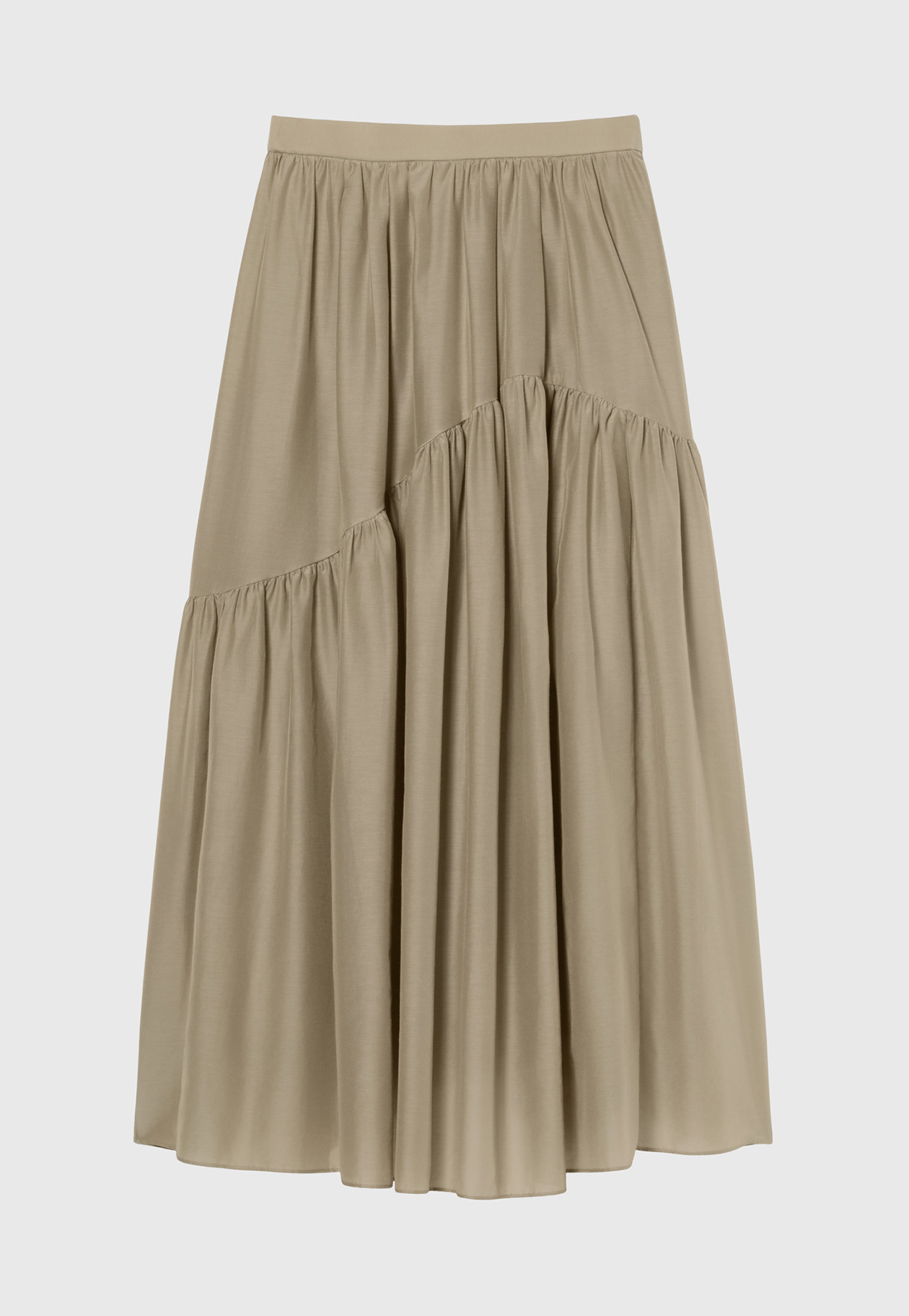 COTTON SILK LAWN SKIRT / コットンシルクローンスカート 詳細画像 Beige 1